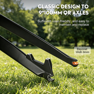Fourches rigides de vélo de montagne en fibre de carbone <span class=keywords><strong>TOSEEK</strong></span>, vente en gros d'usine, 26/27,5/29 pouces, axe QR 9 x 100 mm, légères, XC AM, OEM ODM - Product Image 4
