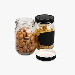 Regular Glass Jar Supplier Wholesale Wide Mouth Mason Jars 8 oz 12 oz 16 oz Glass Jar with Lid