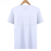 Camiseta de Hombre 2026, Nueva, Casual, para Negocios, Estampada, Transpirable, de Algodón Puro, Suave al Tacto, de Manga Corta y Gruesa