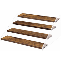 Présentoir de support de cupcake à plusieurs niveaux en bois, support de présentoir acrylique à 4 niveaux pour vendeurs, figurines pop, parfums