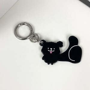 พวงกุญแจใส่เหรียญรูปสัตว์การ์ตูนน่ารักแบบใหม่  จี้อะคริลิกรูปแมวและสุนัขเนื้อสัมผัสคุณภาพสูง พกพาสะดวก - Product Image 4