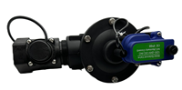 DN50 G2 pulgadas 3V 5V Presión de impulso de enclavamiento Medidor de flujo de agua Sensor de flujo Válvula solenoide de riego de nailon reforzado
