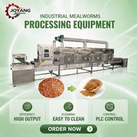 Séchoir industriel personnalisé entièrement automatique à micro-ondes continu pour vers de farine, insectes, larves de BSF et larves de mouches