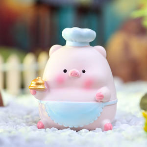 Adornos de <span class=keywords><strong>Restaurante</strong></span> con Forma de Hamburguesa y Corazón para Niñas, Mini Muñeca de Cerdo Adorable, Decoraciones de Escritorio, Venta Directa de Fábrica - Product Image 3