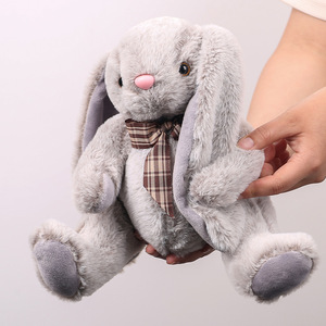 Siêu Mềm Ngồi Bunny Búp Bê Sang Trọng Đáng Yêu Mềm Tai Thỏ Đồ Chơi Cho Trẻ Em Với Bow Tie Trang Trí Ribbon Đầy Với PP Bông - Product Image 3
