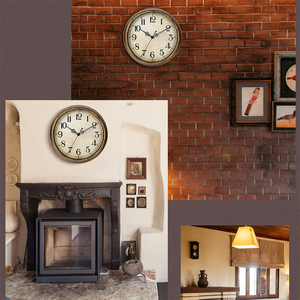 Bán buôn điện im lặng ticking gỗ Đồng hồ treo tường nhà hàng hóa với khung gỗ - Product Image 6