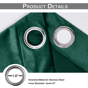 Eleganti Tende Oscuranti in Velluto per Decorazione d'Interni, Drappeggi per Finestre in Morbido Velluto per Soggiorno - Product Image 3