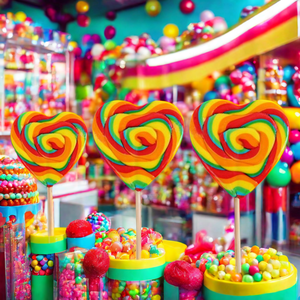Wholesale Giant Fruit Swirl Rainbow <strong>Large</strong> <strong>Lollipop</strong> Flat and Fruity <strong>Lollipop</strong> Made of Sugar Packaged in Bulk - Product Image 1
