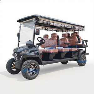 Luxury 6-8-Seater Electric Golf Cart Street Legal Low Speed Vehicle Steel-Frame Customizable Lead-acid <b>Battery</b> - Product Image 1