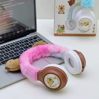Nouveaux écouteurs sans fil Capybara 2026 – Casque Bluetooth mignon en forme de jouet pour enfants, avec super autonomie, compatible iPhone et Android, pour filles