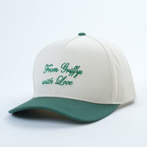 玉凯和时尚定制标志刺绣棒球帽5面板帽双色牛津棉面料户外运动绿色帽 - Product Image 3