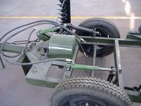 Ventes d'usine tracteur de haute qualité assorti rotatif 4 disques roue de doigt pelouse faucille barre tondeuse avec râteau tondeuse agricole