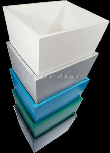 Pabrik Kimia Laboratorium Tahan Kimia PP Lab Abu-abu KP7-2G Wastafel Ukuran Sedang - Product Image 6