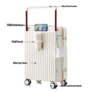 Koper Roda Putar Universal 20-inci Unisex dengan Roda Senyap dan Pegangan Lebar di Bagian Depan - Product Image 4