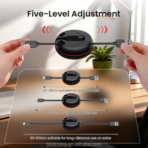 Cavo di Ricarica Magnetico Retrattile 3 in 1 con Porte Type C/L/Micro USB, Organizzatore di Cavi a Ricarica Rapida - Product Image 2