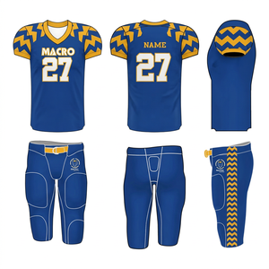 Maillots de football américain vintage personnalisés de haute qualité, respirants, grandes tailles, uniformes en gros - Product Image 1