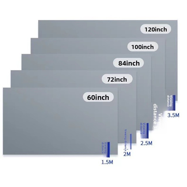 Simple Screen ALR Anti-Light 100 Inch 16:9 Projection Screen for Home Outdoor Office Folding Portable HD Projector Screens