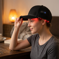 Cappello per Terapia a Luce Rossa Wireless OEM ODM 630nm 660nm 810nm 830nm 850nm 940nm LED a Infrarossi per Uso Domestico Portatile per il Benessere del Cuoio Capelluto