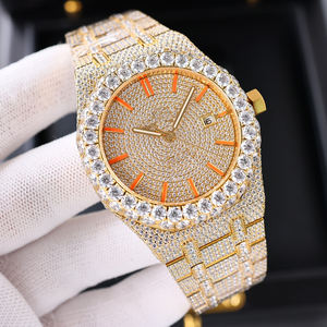 Reloj Mecánico Automático de Lujo Personalizado OEM en Oro Rosa con Diamantes de Laboratorio y Moissanita para Hombre - Product Image 2