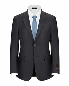 Abito Slim in Lana per Giovani Uomini, Chiusura Monopetto, Pantaloni con Zip, Stile Fronte Piatto - per Matrimoni, Occasioni Formali, Casual, Lavoro, Business - Product Image 1