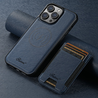 Coque en cuir TPU Cross pour iPhone 17 16 15 14 13 12 Accessoires de protection de téléphone avec béquille arrière magnétique