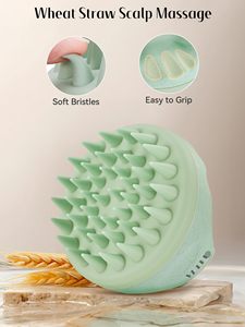 Scalp Massager Hair Growth With Soft Silicone Bristles to Remove Dandruff and Relieve Itching Shampoo Brush <b>Comb</b> - Product Image 3