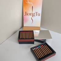 Bâtonnets d'encens portables de voyage, saveurs variées (Pêche, Café, Oud, Bois de Santal), coffret cadeau, vente en gros, personnalisable