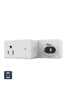 Prise intelligente WiFi standard US avec minuterie via application, commande vocale, compatible Android OS pour la maison - Product Image 1