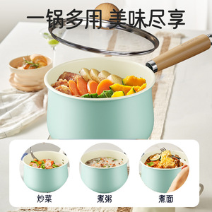 Ceramic Mini Non Stick Saucepan 1-2L Heat Resistant For Baby Food Instant Noodles Single Serving - Product Image 1