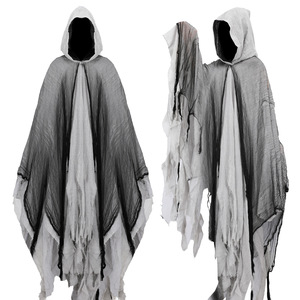 <span class=keywords><strong>Disfraz</strong></span> de Bruja de Terror de <span class=keywords><strong>Halloween</strong></span> con Capa, Máscara de Calavera, Capa de Cámara de Casa Encantada, <span class=keywords><strong>Disfraz</strong></span> de Zombi, Esqueleto, Diablo - Product Image 6