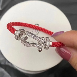 Bracelet en diamant coloré de haute qualité <span class=keywords><strong>Fred</strong></span> en gros, fermoir en forme de fer à cheval, bracelet vintage de luxe, bijoux unisexe - Product Image 4