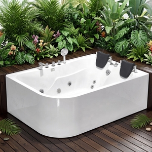 Baignoire à remous moderne pour deux personnes en acrylique de 1200 mm avec jets à vendre - Product Image 1