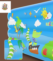 Piscine rectangulaire gonflable en PVC épaissi et durable NOVA pour l'été, vente en gros d'usine, pour la famille