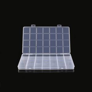 Boîte de rangement en plastique transparent à 28 compartiments pour organiser les bijoux, les strass, les perles, les boutons, les granules de cire - Product Image 3