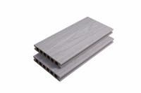 Planches de terrasse modernes en co-extrusion WPC Plancher composite imperméable antidérapant et résistant aux UV pour jardin, patio, terrasse, parc en bois