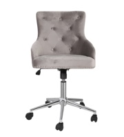 Chaise de bureau exécutive réglable à dossier haut avec revêtement en cuir PU et fonction pivotante, design moderne, structure en bois