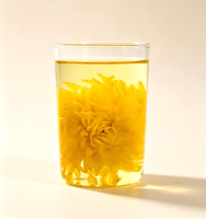 Thé en vrac de chrysanthèmes dorés en soie de qualité supérieure, thé aux fleurs entières séchées naturellement, thé aux grandes fleurs séchées naturellement
