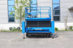 รถยกแบบกรรไกรไฟฟ้าเคลื่อนที่ได้ 6-16 เมตร แท่นยกไฮดรอลิกแบบมีล้อเลื่อน  แท่นยกแบบตีนตะขาบ  รถยกแบบกรรไกรสำหรับทุกสภาพพื้นผิว - Product Image 4