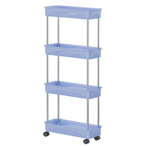 फ्रिज की तरफ स्लाइड करें होम स्टोरेज रैक आयोजक रसोई भंडारण रैक आयोजक रसोई भंडारण ट्रॉली उपयोगिता कार्ट - Product Image 2