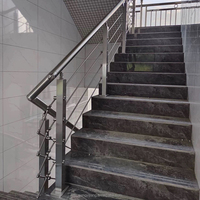 Design moderne intérieur/extérieur en acier inoxydable 304 mains courantes d'escalier garde-corps de balcon mains courantes en métal bricolage colonnes de garde-corps