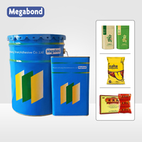 Adhésif polyuréthane à double composant à haute résistance de liaison Megabond pour lamination et emballage de BOPP/PET/CPP/feuille d'aluminium