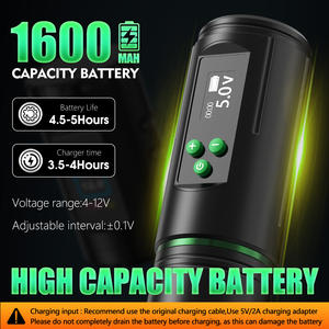 Pistola de Tatuaje Eléctrica XNET TREX con Potente Motor de 1600mAh y Carrera de 3.5mm, Máquina de Tatuar Inalámbrica Tipo Pen para Artistas Principiantes y Body Art - Product Image 4