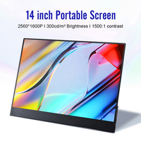 Moniteur de jeu Full Hd 1440P Moniteur portable de 14.2 pouces avec USB de type C pour ordinateur portable et téléphone portable