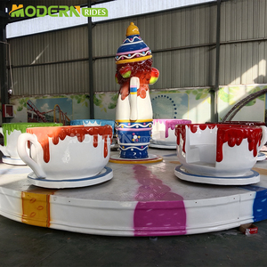 Équipement de parc d'attractions pour enfants, manège tasses à café pour enfants, manège tasses à thé, pour parcs à thème et luna-parks, extérieur et intérieur, à vendre - Product Image 4