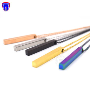 Collana Lunga Tridimensionale in Acciaio Inossidabile, Incisione Personalizzabile, Accessori per Gioielli Fai-<span class=keywords><strong>da</strong></span>-Te, Ciondolo - Product Image 6