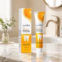 Dentifrice blanchissant à la vitamine C, nettoyage en profondeur, élimine les taches, haleine fraîche 72H, soin buccal, vente en gros