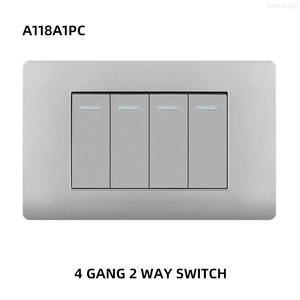 Interrupteur mural et prise de courant interchangeables standard américain 1/2 1/3, interrupteur et prise de courant standard EU/UK, avec USB Type-C - Product Image 4