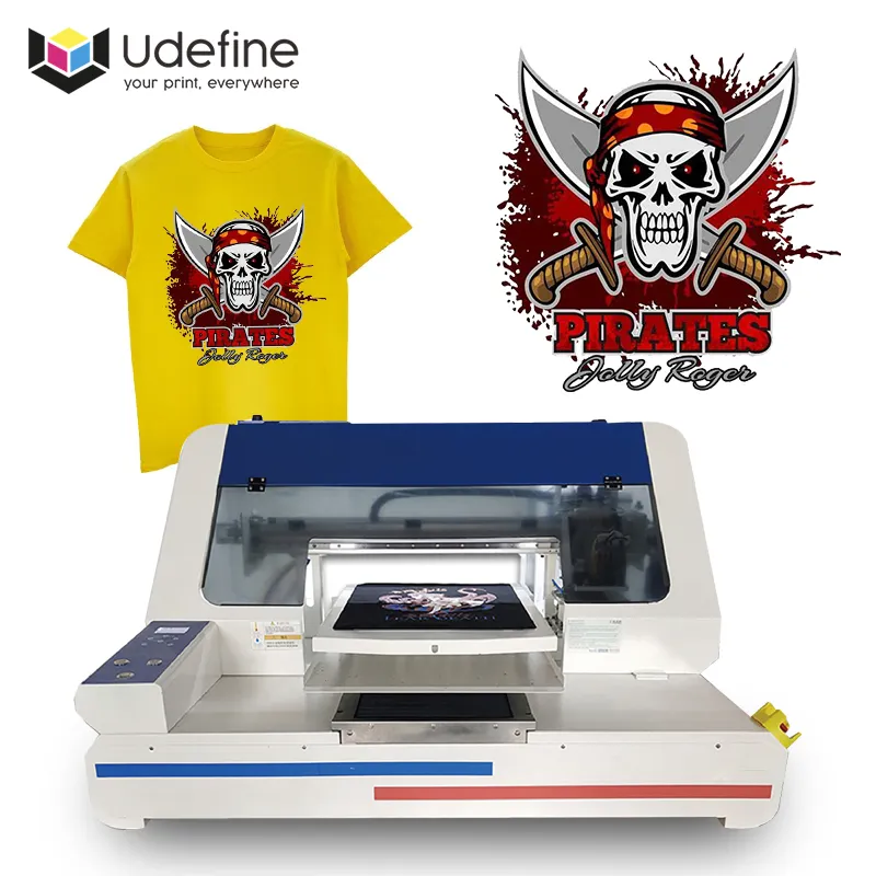 Udefine Impresora DTG Printer A3 Direct To Garment Inkjet Tee Shirt Printing Machine Smart T Shirt Printer