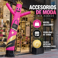 Danseur gonflable publicitaire extérieur Sky Dancer Wacky Waving Tube Man avec souffleur, couleur et impression personnalisées, pour événement d'ouverture de boutique