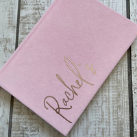 Anpassbares Hardcover A5 Velvet Notebook mit Anti-Blutung durch leere gepunktete gefütterte Seiten als Brautjungfer geschenk